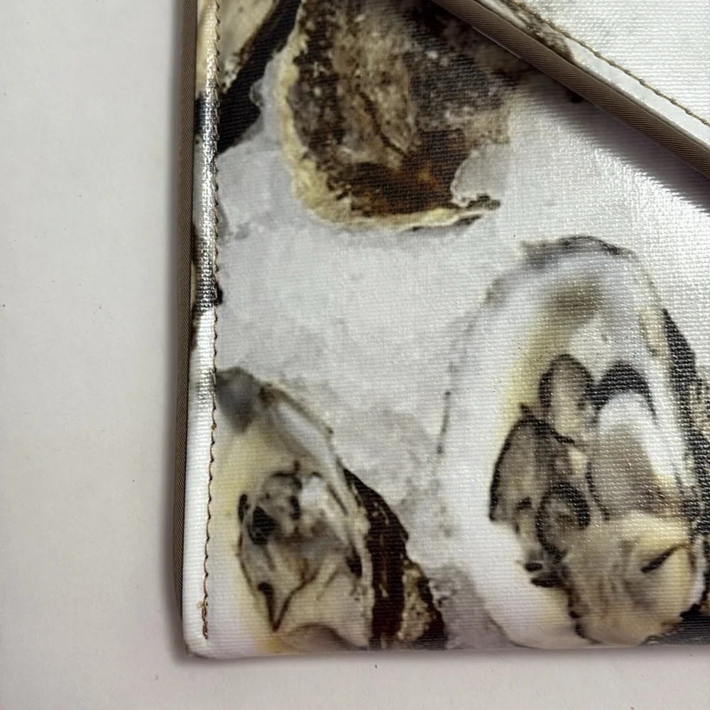 NWT & dust-bag KENT STETSON Oyster clutch/purse - Picture 3 of 13